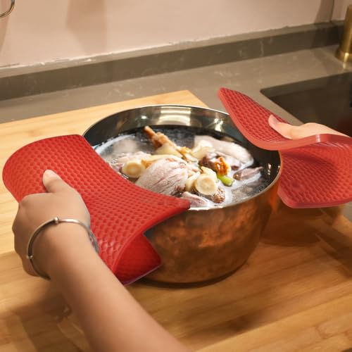 Silicone Square Trivets Mat (Red)