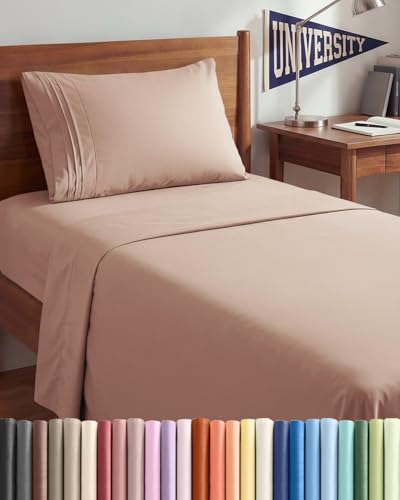 Twin XL 3 Piece Sheet Set (34 - Mauve / Twin XL)