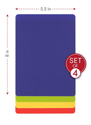 Heavy Duty Cutting Board Grippmat (5.5 x 8 inches / Blue/ Green/ Yellow/ Red)