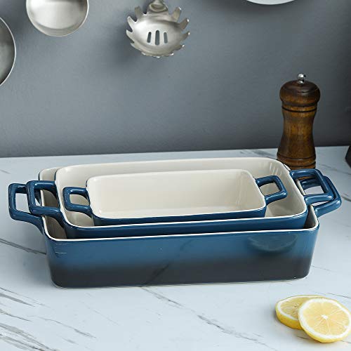Bakeware Set Ceramic Baking Dish (Gradient Blue)