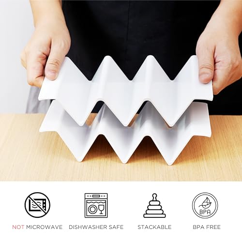 Melamine Taco Holder Stands (Set of 2 / White)