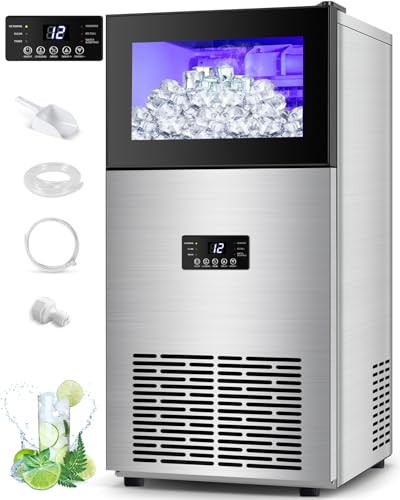 130LBS 24H Commercial Ice Maker Machine with 35LBS Capacity