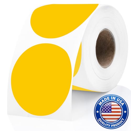 Yellow Thermal Labels (Yellow / 300 Stickers)