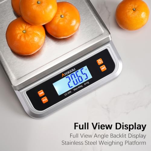 88lb Food Scale (Silver 88 lb (40 kg))