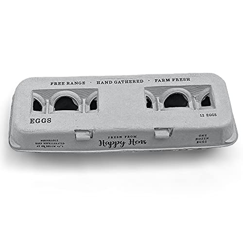 Egg Cartons Adorable Printed Design for Farm Fresh Eggs (Blank Stamping / 90)