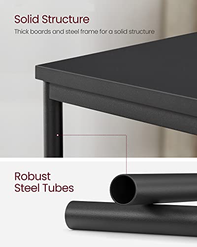 Side Table Small End Table (Ink Black)
