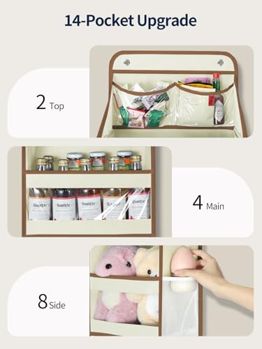 5 Tier Over the Door Organizer (Beige / 5 Tier)