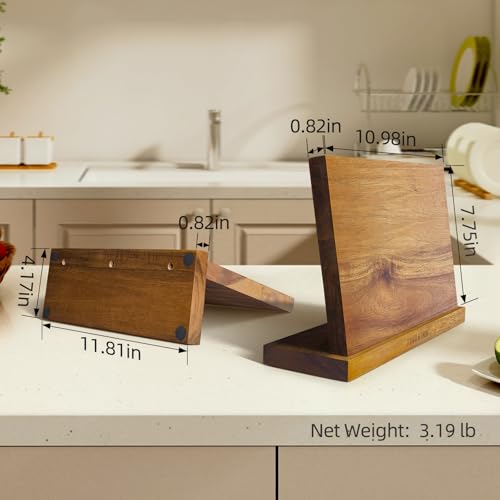 Magnetic Knife Block (Brown)