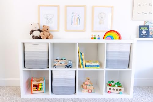 13x15x13 Kallax Storage Cubes Bins (3-Tone Gray / 15 x 13 x 13 (Kallax))