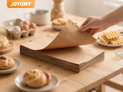 100 PCS Parchment Paper Baking Sheets (Unbleached / 12" x 16" -100 Pack)