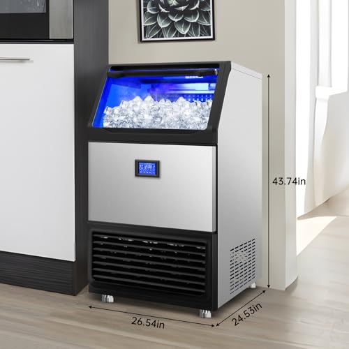 450 lbs High Output Commercial Ice Maker Undercounter Built (162 Count)