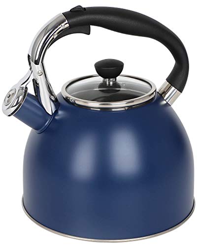 Whistling Tea Kettle for Stove Top (Blue)