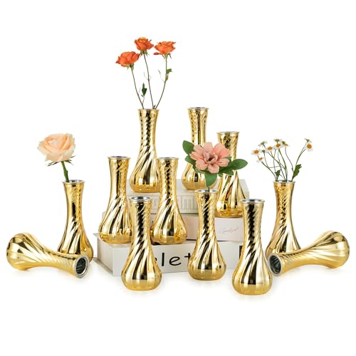 Gold Glass Bud Vase (Style 1)