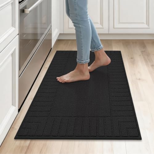 Kitchen Rugs 24"x35" (Black / 24" X 35" (Rectangular))
