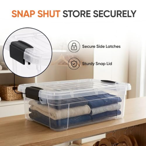 Storage Bins with Lids (22.7 Quart)