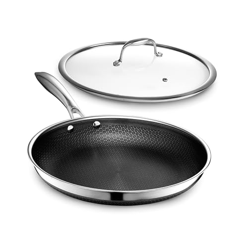 12" Hybrid Nonstick Frying Pan with Lid (Pan + Lid / 12-inch)