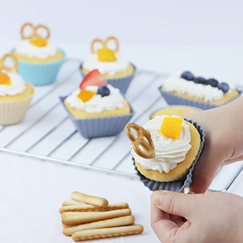 12 Pack Silicone Cupcake Liners (12 Count)