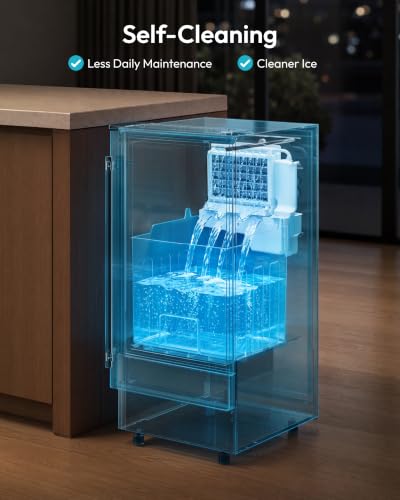 15" Under Counter Ice Maker (Black Silver)