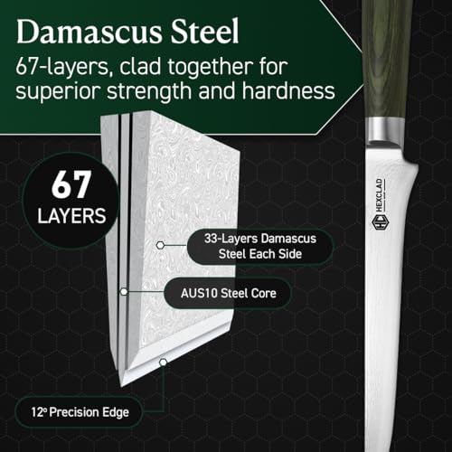 6" Japanese Damascus Stainless Steel Boning Knife