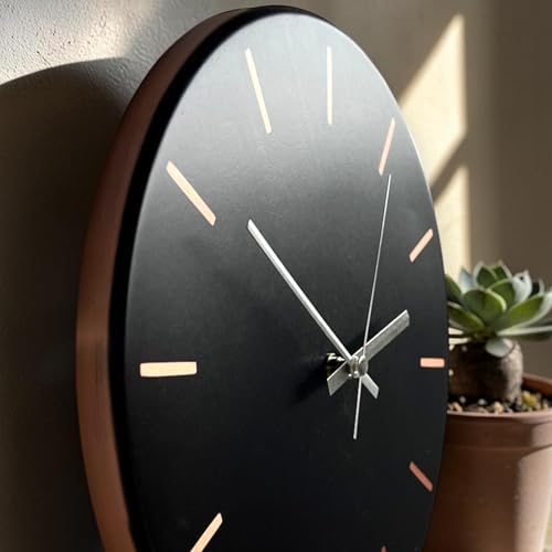 Handmade Pure Copper Wall Clock for Home Decoration (Classic Copper / 17.7)