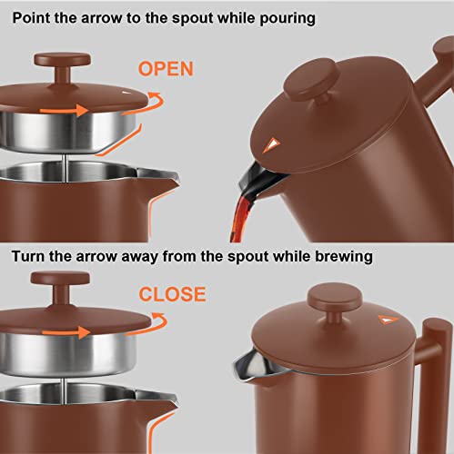 French Press Coffee Maker (Coffee / 34 oz)