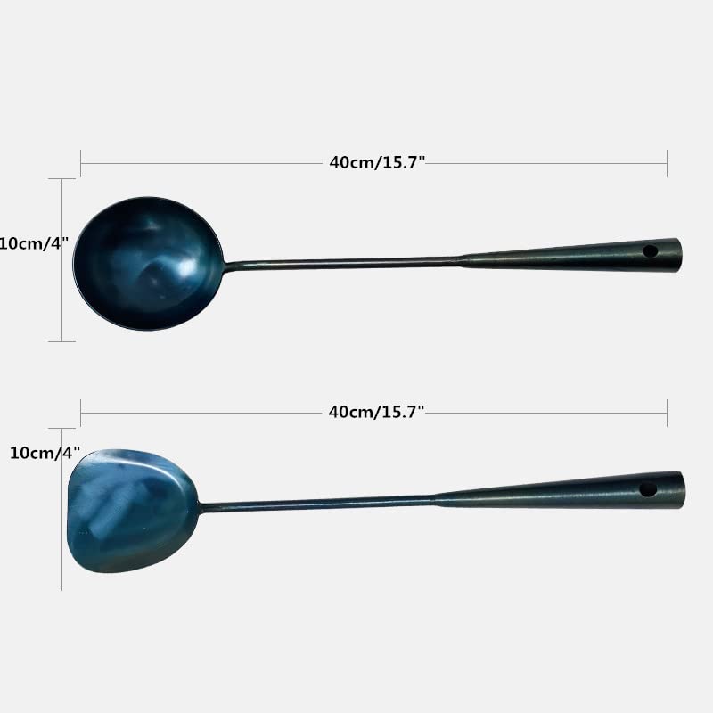 Traditional Hand Made spatula & Ladle Wok Tool Set