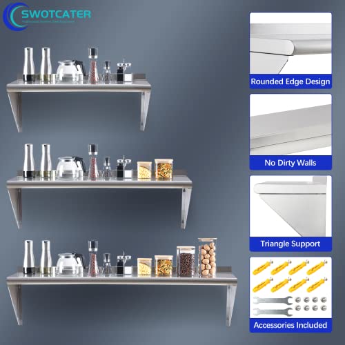 Stainless Steel Shelf 2 Pack 12"x24" (2 Piece Set / 12"x24")