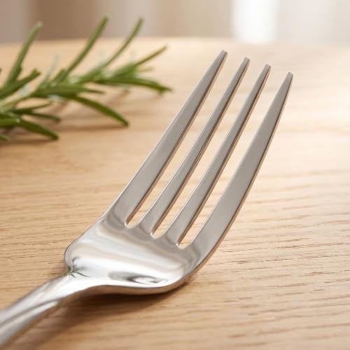 40 Piece Stainless Steel Silverware Set for 8 (Silver / 40-Piece)
