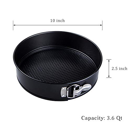 Springform Pan 10 Inch Cheesecake Pan Loose Base Round Cake Mold Baking Pan with Removable Bottom for Pressure Cooker (10 inch)