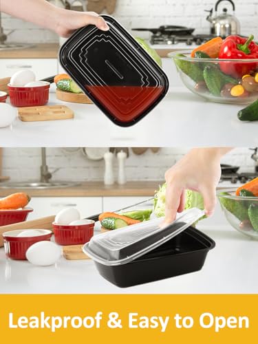 40 Sets 38oz Meal Prep Container (1 Compartment-38oz)