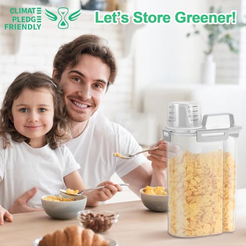Rice Container 2 Pack 5 Lbs (Light Grey 3+3Qt)