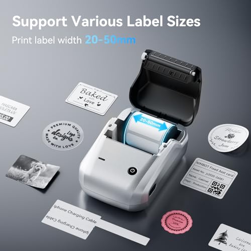 B1 Label Maker with Tapes Set (Silver Black)