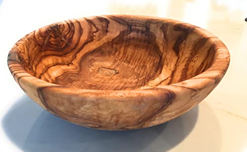 12" Artisan Olive Wood Serving Bowl (XXL 12 inch)