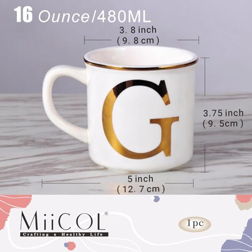 Ceramic Coffee Mug 16oz (Letter G Mug)