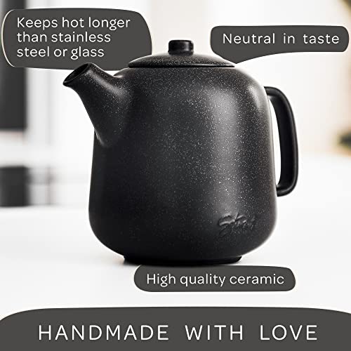 Design Tea Pot (44 oz without warmer / Black)