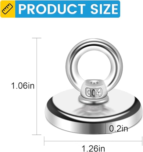 25 Pack Heavy Duty Magnetic Hooks (25 Count)