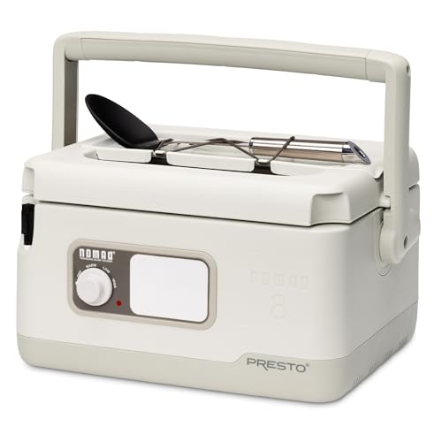 06030 8 quart Nomad Traveling Slow Cooker (White)