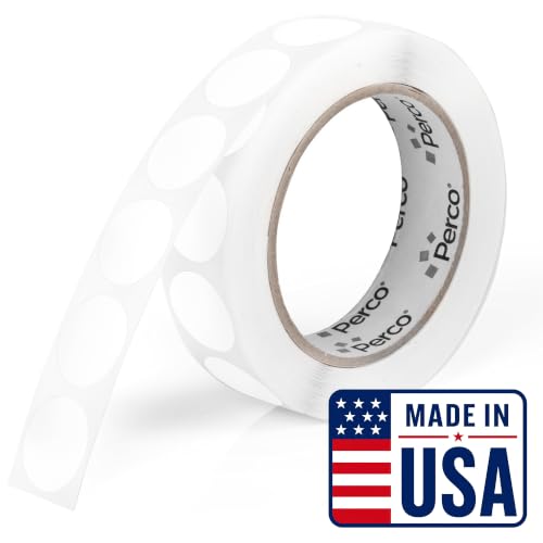 White Round Circle Dot Sticker 1 (White / 1 Inch)