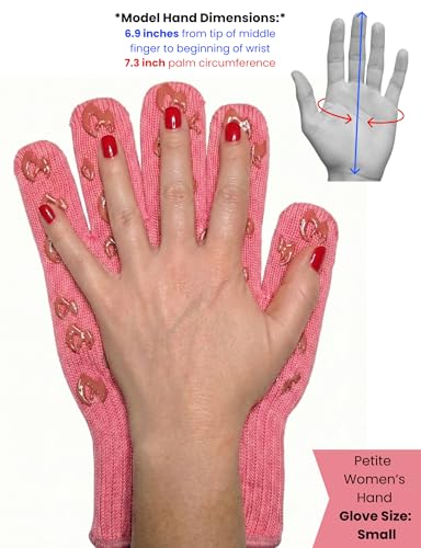 Grill Armor Oven Gloves with Fingers (Small Standard Cuff / Pink)