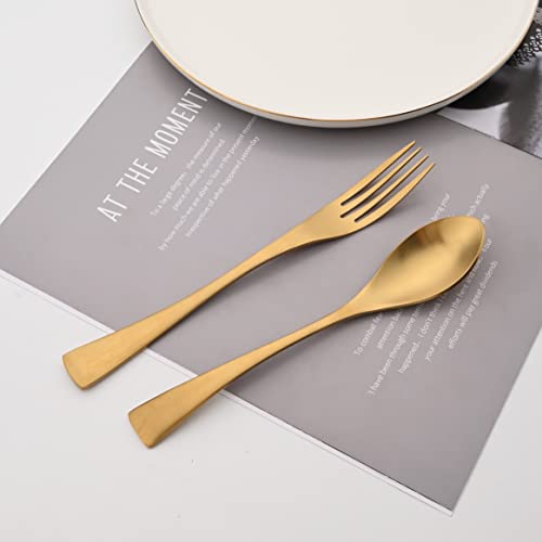 Golden Silverware Set (4 / Gold)