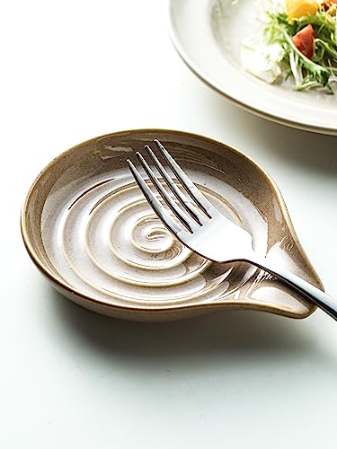 Spoon Holder Porcelain Cooking Spoon Rest for Stove Top