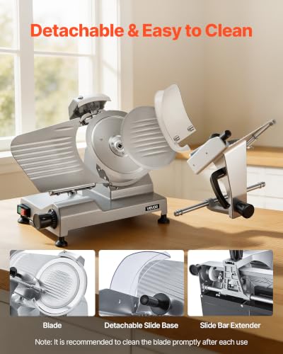 Commercial Meat Slicer (10 inch / Silver)