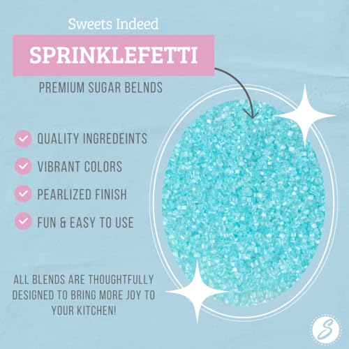 Sanding Sugar Crystals for Baking & Decorating (Light Blue)