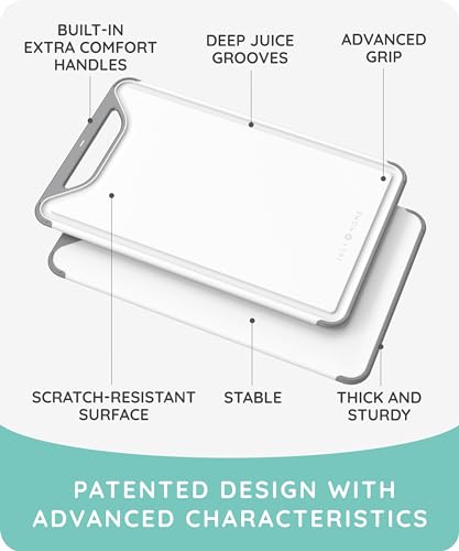 Cutting Boards for Kitchen (Gray / Set of 3 (16"x10", 13"x8", 10"x7"))