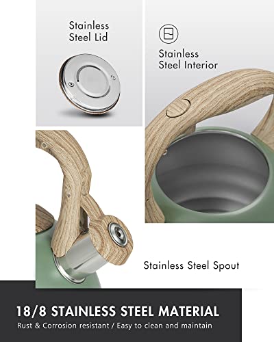 Poliviar Tea Kettle (2.7 Quarts / Green)