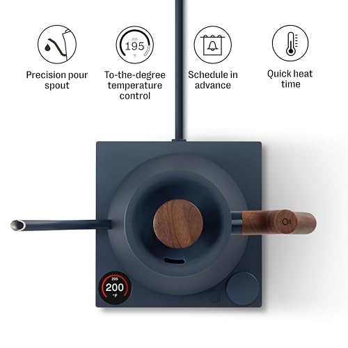 Stagg EKG Pro Gooseneck Electric Kettle (Stone Blue with Walnut Handle / EKG Pro)