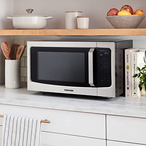 ML-EM45PIT(SS) Countertop Microwave Oven with Inverter Technology, Kitchen Essentials, Smart Sensor, Auto Defrost, 1.6 Cu.ft, 13.6" Removable Turntable, 33lb.&1250W, Stainless Steel (Inverter-1.6 Cu.Ft.)