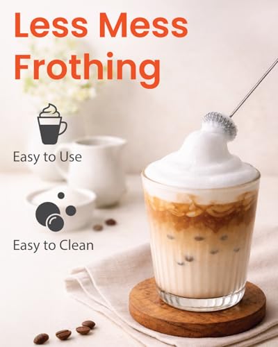 Frother Wand Powerful Milk Frother & Coffee Stirrers Electric