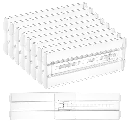 8 Pack Drawer Dividers for Clothes (8 Count)