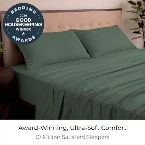Iconic 4 Piece (1448 Emerald Green / Cal King - EXTRA DEEP pocket)